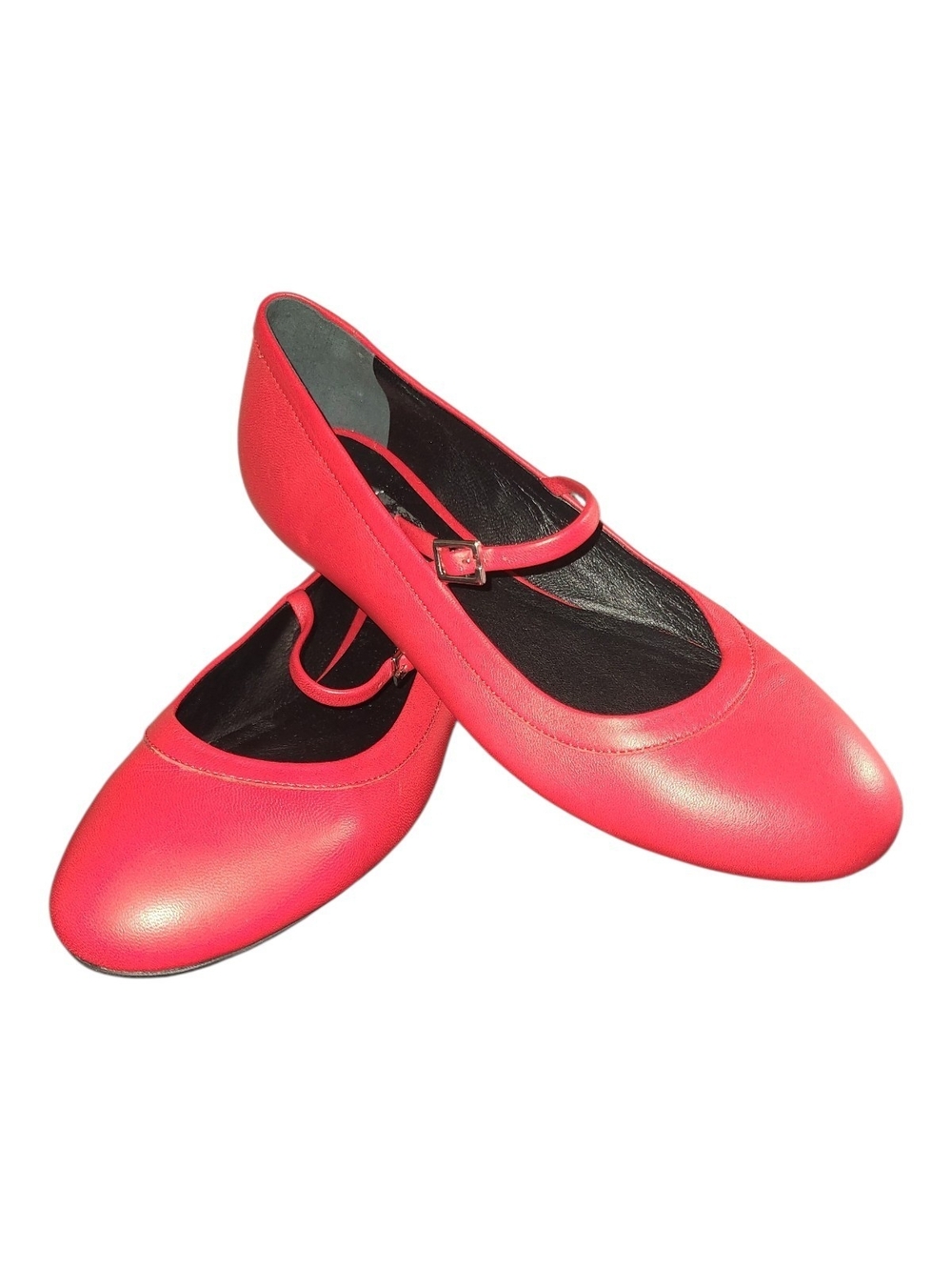 M. Gemi ‘The Margherita’ Mary Jane flats in Sunset Red, size 38